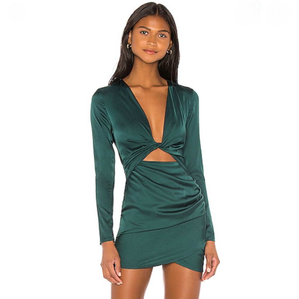 NEW Superdown Melissa Twist Front Mini Dress Sz XS